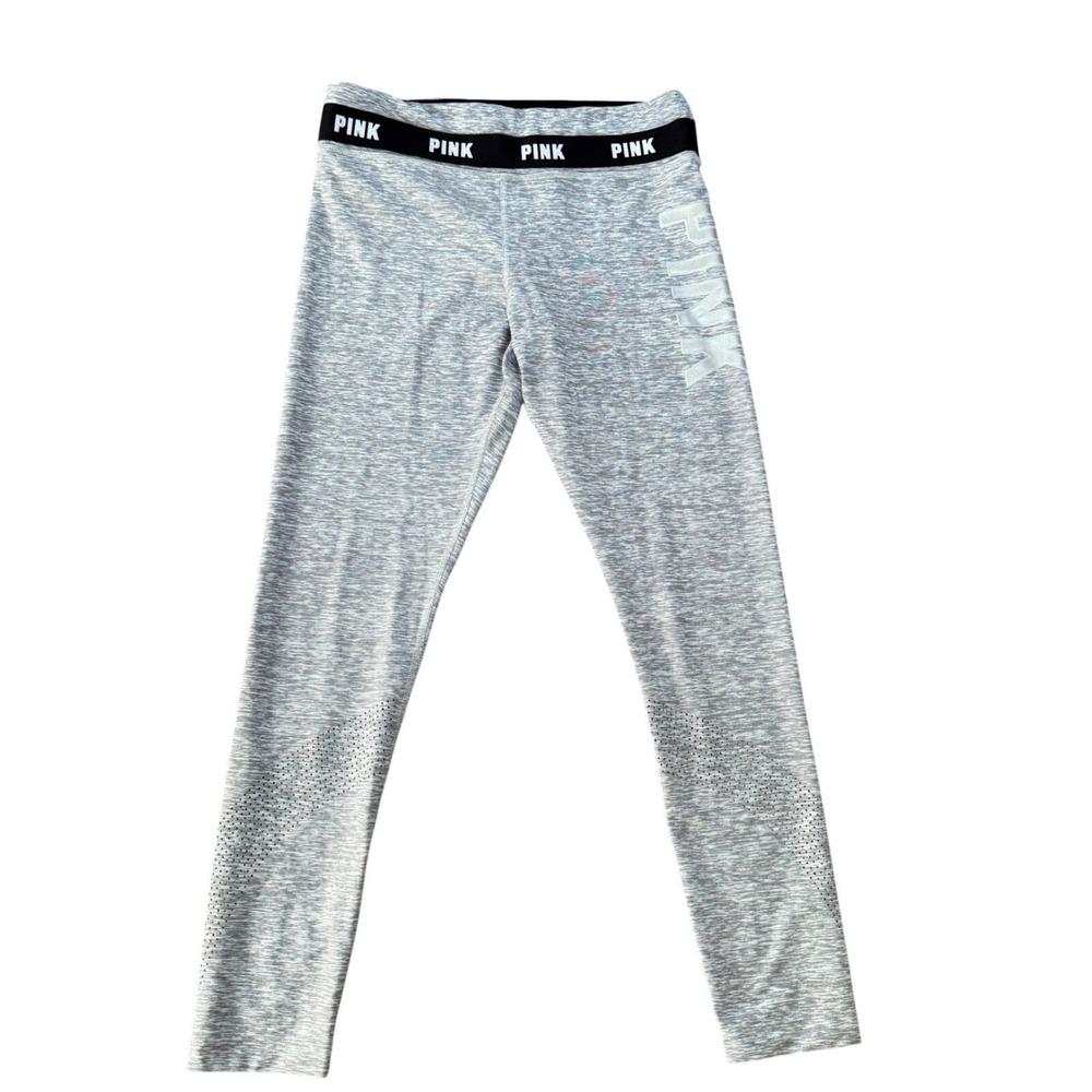 PINK Victoria's Secret Ultimate Gray Heather‎ Leggings Activewear L Large